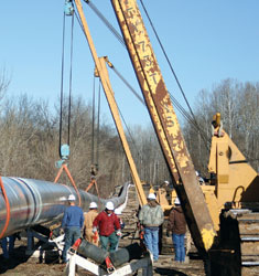 Contractors have scored in getting natural gas to market.
