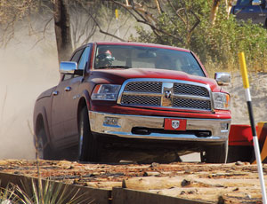Ram packs heavy low-end torque, but the innovative RamBox is the truck's saving grace.