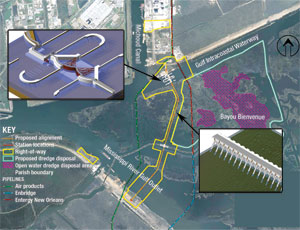 Surge barrier to protect New Orleans is the largest design-build job in Corps history.