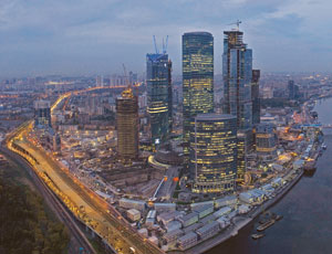 Moscow City, with 14 towers complete, planned or underway, is Russian capital’s new high-rise district.