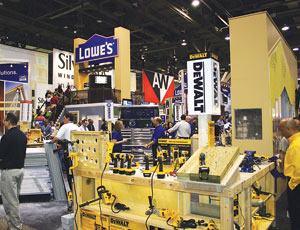 The International Builders’ Show had scars of a battered housing market.