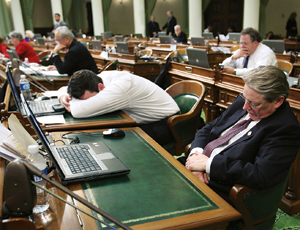 California pols passed budget accord after a lockdown forced an all-night session.