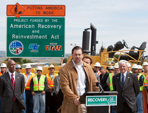 Fairfield Groundbreaking, Brian Gates, Gov. Arnold Schwartzenegger, Economic Stimulus, American Recovery and Reinvestment Act