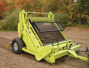 One-Pass Site Preparation: Pulls Up Stones and Other Debris