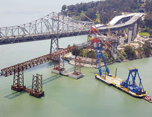 Chinese Steel for Bay Bridge Hung Up