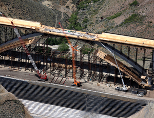 Soaring crossing over Galena Creek is part of delayed I-580 extension.