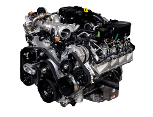 Fully dressed, Scorpion fits inside the existing footprint of the previous, 6.4-liter V-8. The new 6.7-liter V-8 promises to deliver more power but is dramatically quieter.