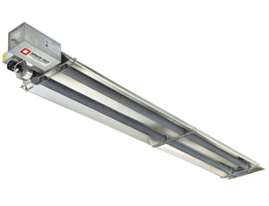Radiant infrared heating system: Multiple Configurations To Suit the Space