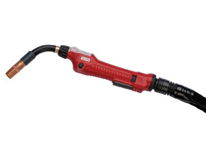 Gooseneck welding gun: Prevents Damage to the Wire