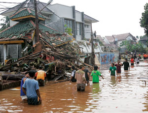 Indonesian floods are thought to be tied to climate change. Global summit in Copenhagen produced only an outline of how countries may address the issue, but engineering firms see clients who believe “decarbonizing” is going to happen.