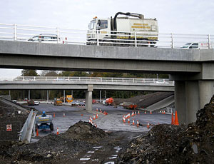 Seven interchanges are being upgraded on the M50 job.