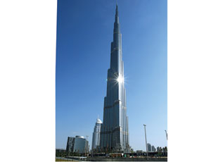 Burj Khalifa, formerly called the Burj Dubai, dwarfs the world&rsquo;s next-tallest building
