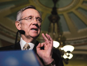 Reid’s bill has an incentive for companies to hire new workers, plus an expanded bond program and an extension for a depreciation break.