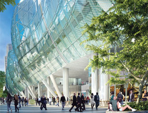 The Bay Area Transbay Transit Center will feature green-friendly and seismic-resistant elements.
