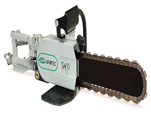 Pneumatic saw: Cuts Underground Pipe From a Single Side