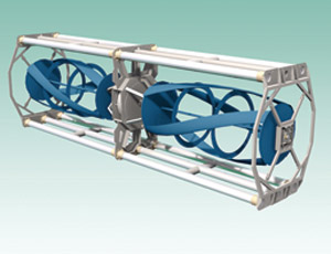 The tidal turbine was designed with assistance from the University of Maine and a Maine-based fabricator. 