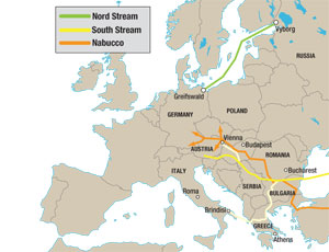  Nabucco pipeline would provide gas delivery route that avoids Russia.