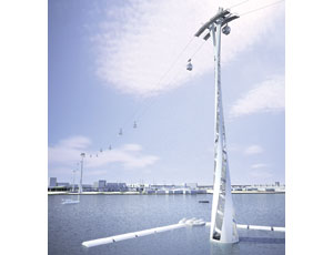 Cables Will Run Between 295-ft-tall Towers.