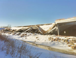 Roof collapse, St. Charles, Ill., snow, ice, green roof, Aquascape, structural collapse