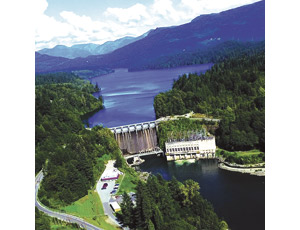 Renovation of Ruskin dam, near Vancouver, will occur in three stages. One stage will replace the structure’s piers and gates.