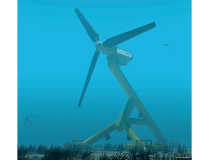 Innovative HS300 turbine capitalizes on the kinetic energy of tidal streams.