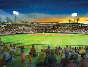 Conceptual drawings show possible layouts for the Cubs’ new spring home.